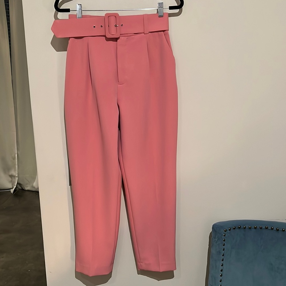 Zara belted trousers